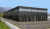 Construction d'un bâtiment comprenant surfaces industrielles et commerciales entièrement modulables à Bevaix