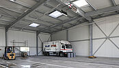 Nouvelle halle de lavage à Vuadens pour Hubert Etter & Fils SA